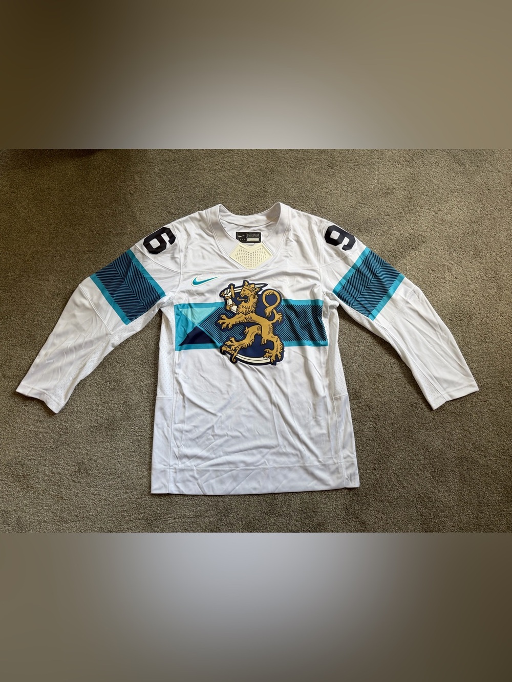 Size S - Men’s Nike Finland Mikko Rantanen National Team Hockey Jersey